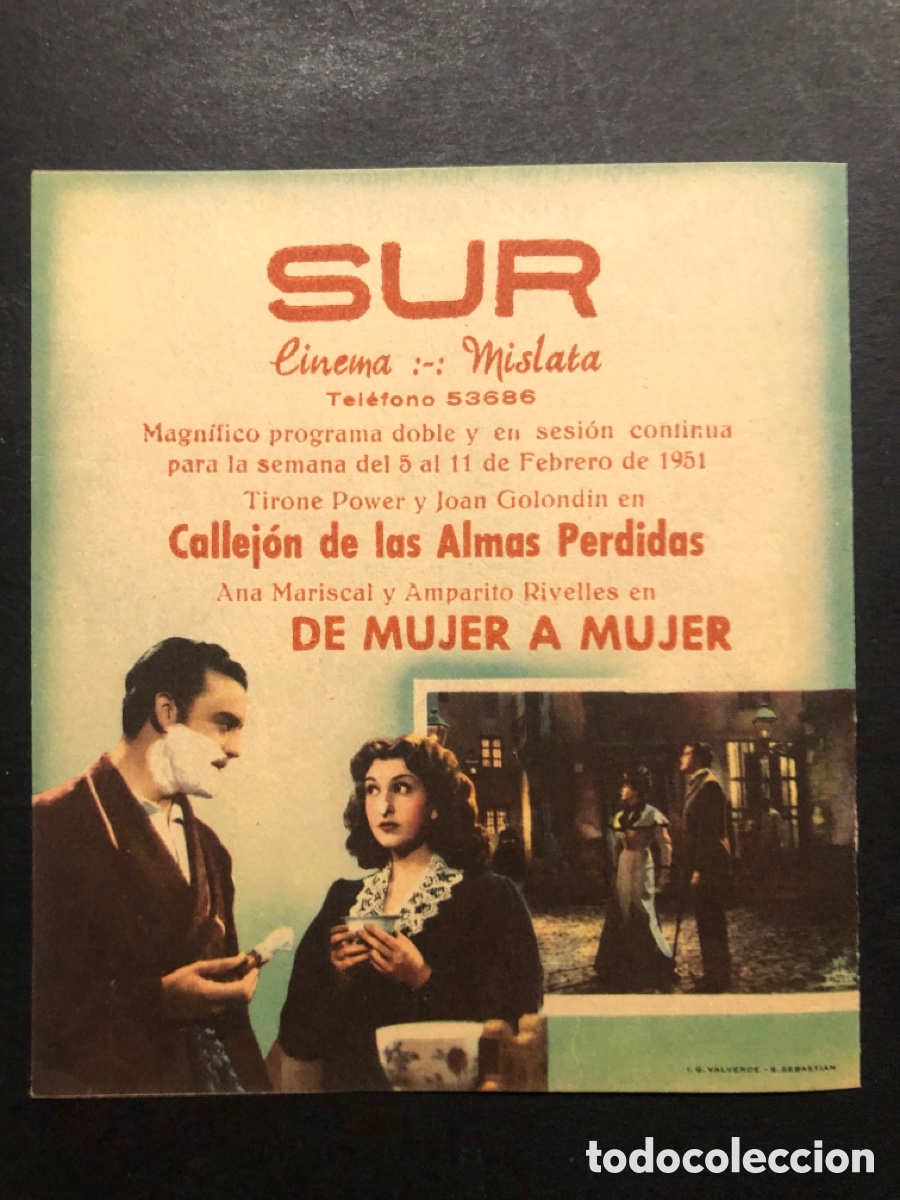 Cine: Programa de mujer a mujer amparo Rivelles con publicidad cine sur mislata A9 - Foto 3