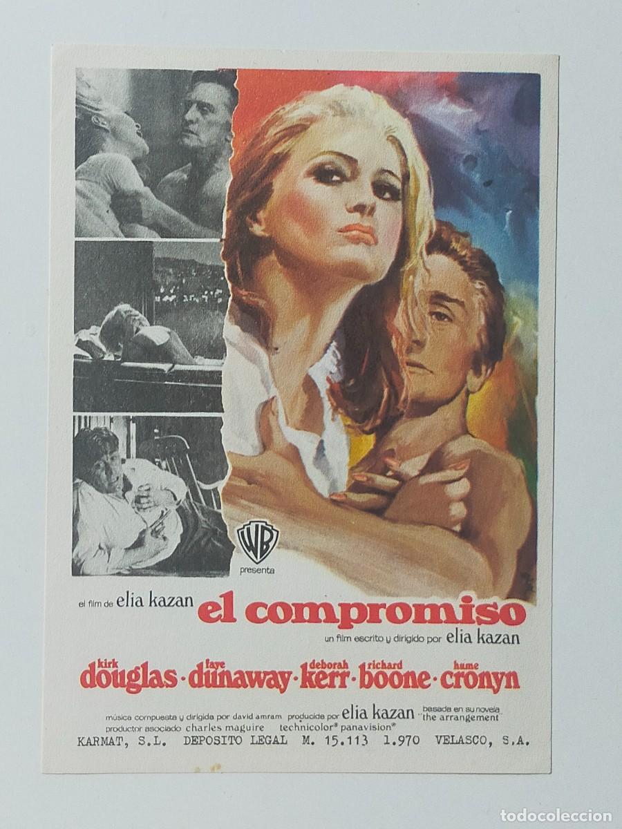Folhetos de m&atilde;o de filmes antigos de cinema: Programa Sencillo Orig: EL COMPROMISO. Kirk Douglas, Faye Dunaway, Deborah Kerr - Sin cine impreso