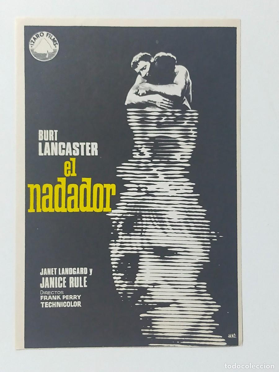 Folhetos de m&atilde;o de filmes antigos de cinema: Programa Sencillo Orig: EL NADADOR. Burt Lancaster, Janet Landgard, Janice Rule - Sin cine impreso