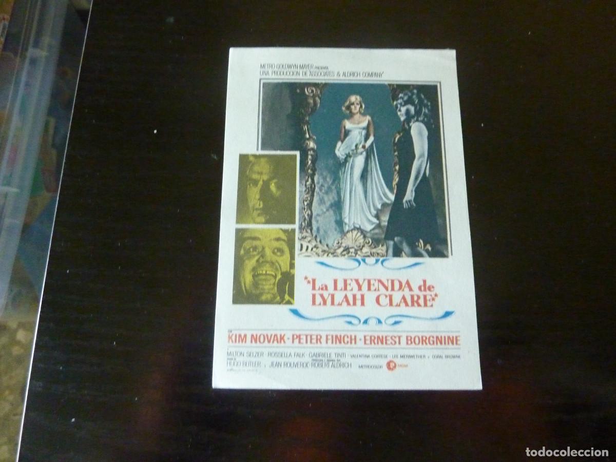 Cine: Folleto de cine LA LEYENDA DE LYLAH CLARE con publicidad