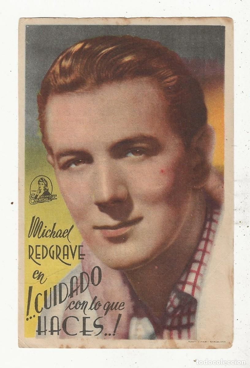Cine: CUIDADO CON LO QUE HACES - PROGRAMA FOLLETO DE CINE - Foto 1