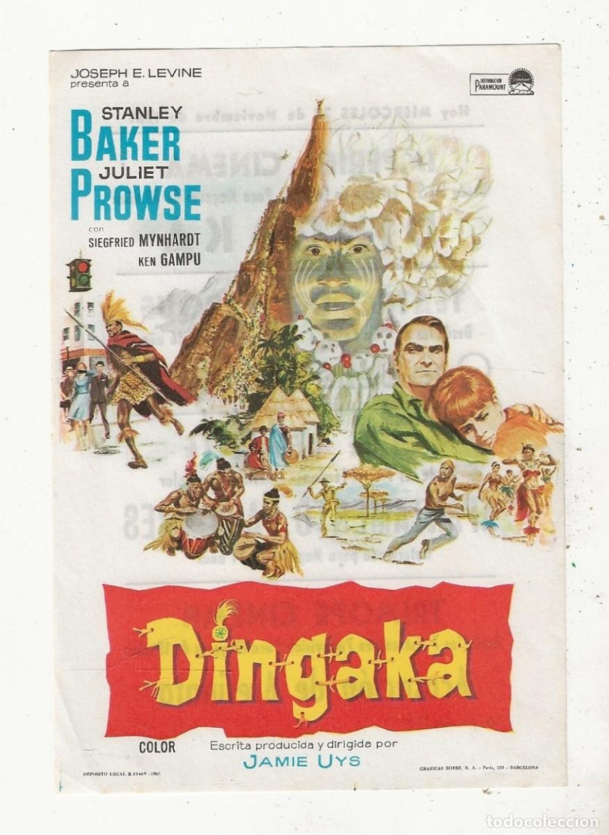 Cine: DINGAKA - PROGRAMA FOLLETO DE CINE - Foto 1