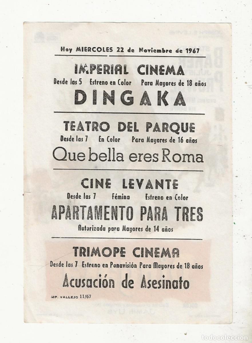 Cine: DINGAKA - PROGRAMA FOLLETO DE CINE - Foto 2