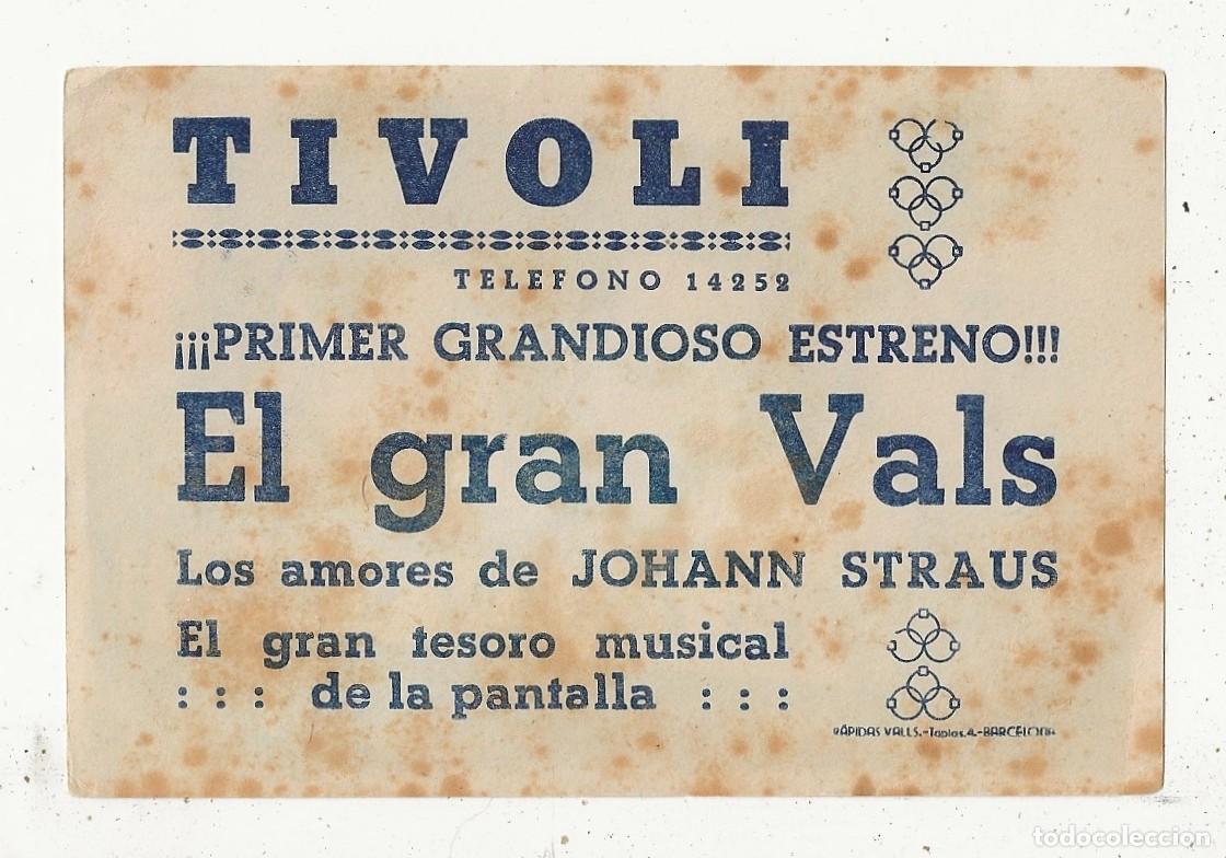 Cine: EL GRAN VALS - PROGRAMA FOLLETO DE CINE - Foto 2