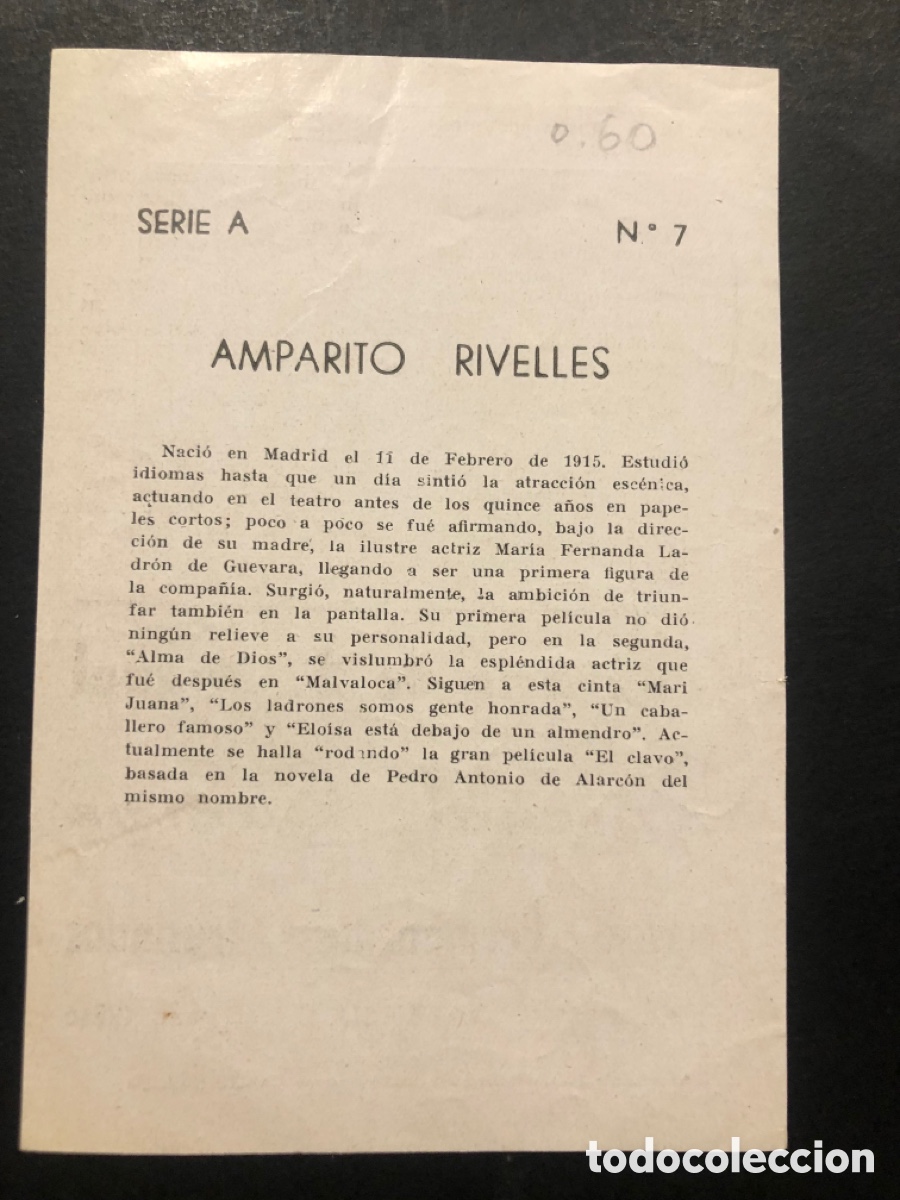 Cine: Folleto amparo Rivelles A9 - Foto 2