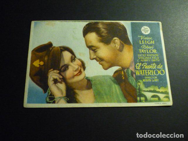 Cine: EL PUENTE DE WATERLOO PROGRAMA DE CINE SIN PUBLICIDAD - Foto 1
