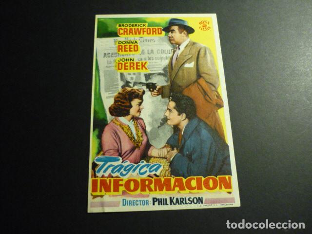 Cine: TRAGICA INFORMACION PROGRAMA DE CINE SIN PUBLICIDAD
