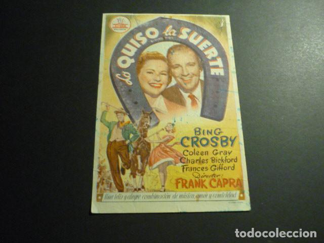 Cine: LO QUISO LA SUERTE PROGRAMA DE CINE SIN PUBLICIDAD - Foto 1
