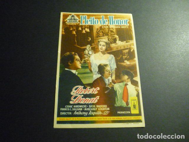 Cine: PLEITO DE HONOR PROGRAMA DE CINE SIN PUBLICIDAD - Foto 1