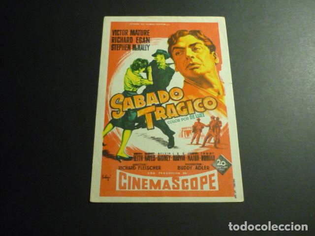 Cine: SABADO TRAGICO PROGRAMA DE CINE SIN PUBLICIDAD - Foto 1