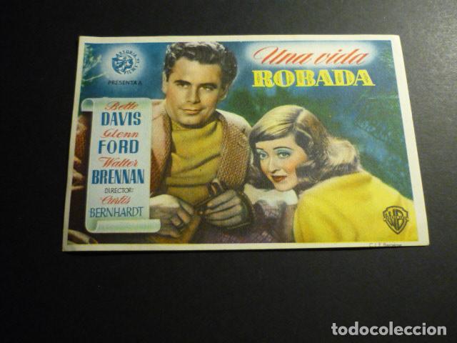 Cine: UNA VIDA ROBADA PROGRAMA DE CINE SIN PUBLICIDAD - Foto 1