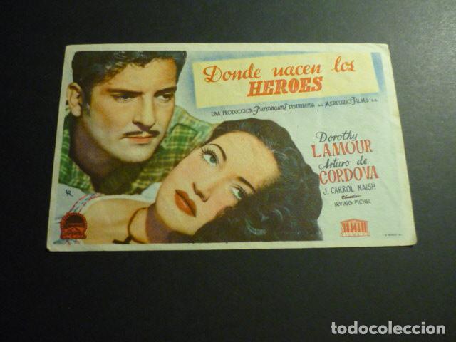 Cine: DONDE NACEN LOS HEROES PROGRAMA DE CINE SIN PUBLICIDAD - Foto 1