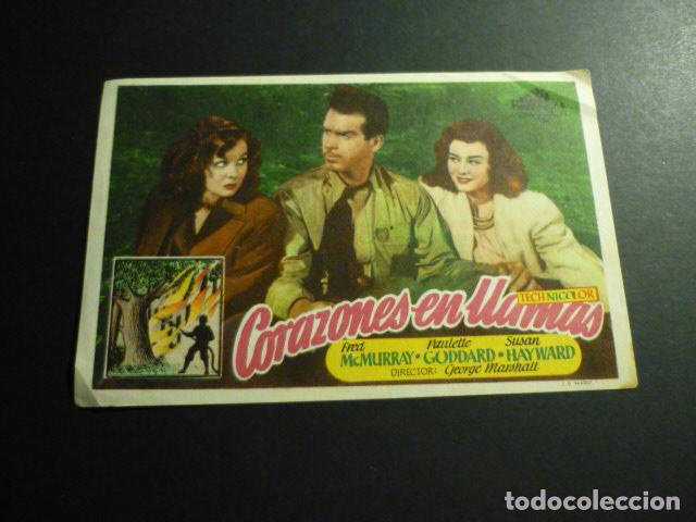 Cine: CORAZONES EN LLAMAS PROGRAMA DE CINE SIN PUBLICIDAD - Foto 1