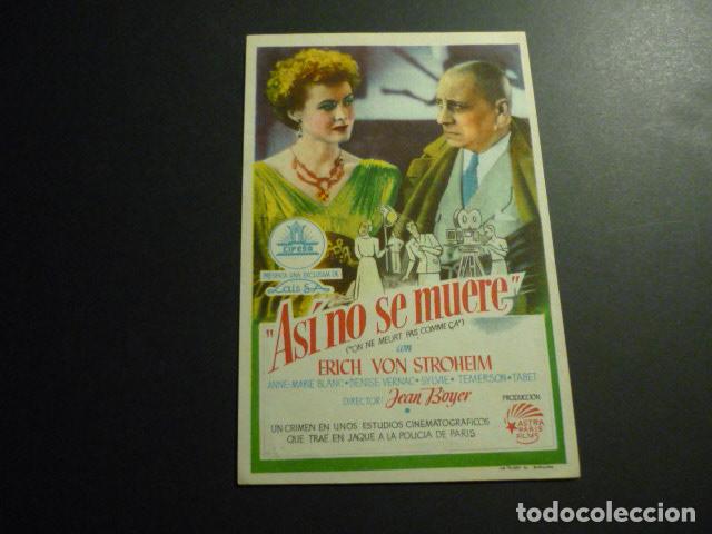 Cine: ASI NO SE MUERE PROGRAMA DE CINE SIN PUBLICIDAD - Foto 1