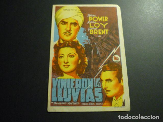 Cine: VINIERON LAS LLUVIAS PROGRAMA DE CINE SIN PUBLICIDAD - Foto 1