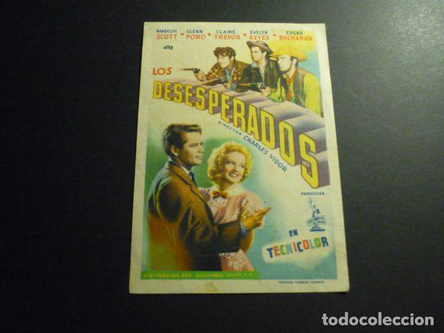 Cine: LOS DESESPERADOS PROGRAMA DE CINE SIN PUBLICIDAD - Foto 1