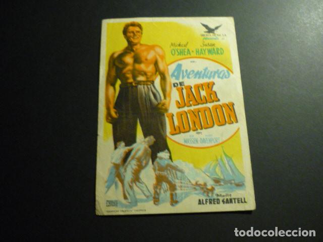 Cine: AVENTURAS DE JACK LONDON PROGRAMA DE CINE SIN PUBLICIDAD - Foto 1