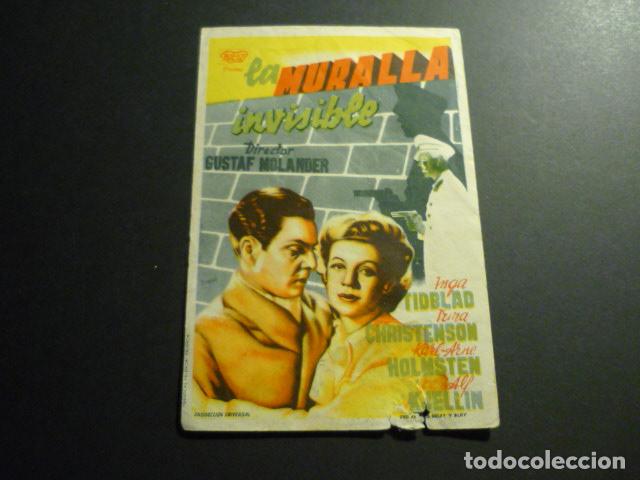 Cine: LA MURALLA INVISIBLE PROGRAMA DE CINE SIN PUBLICIDAD - Foto 1