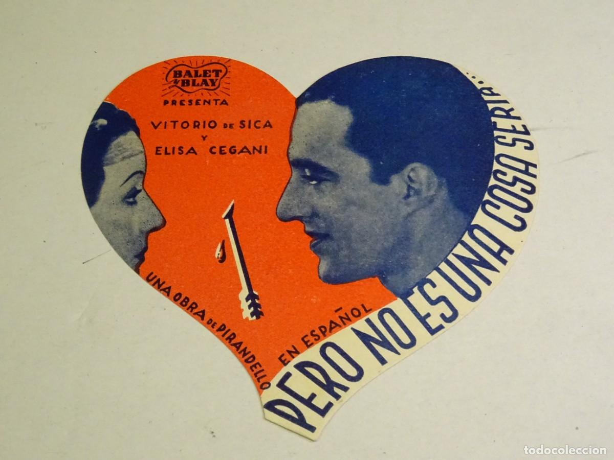 Cine: PROGRAMA DE CINE - PERO NO ES UNA COSA SERIA - A&Ntilde;O 1940 - Foto 1