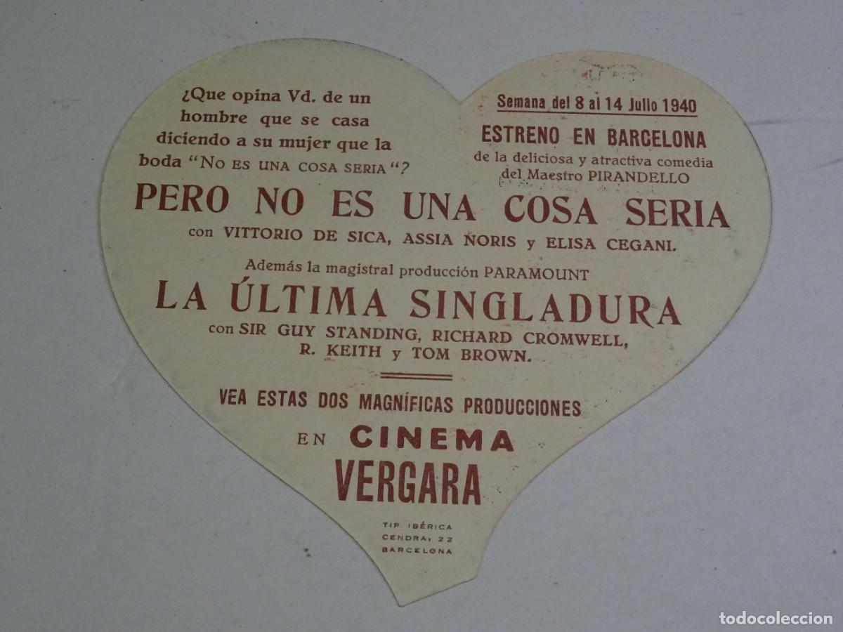 Cine: PROGRAMA DE CINE - PERO NO ES UNA COSA SERIA - A&Ntilde;O 1940 - Foto 2