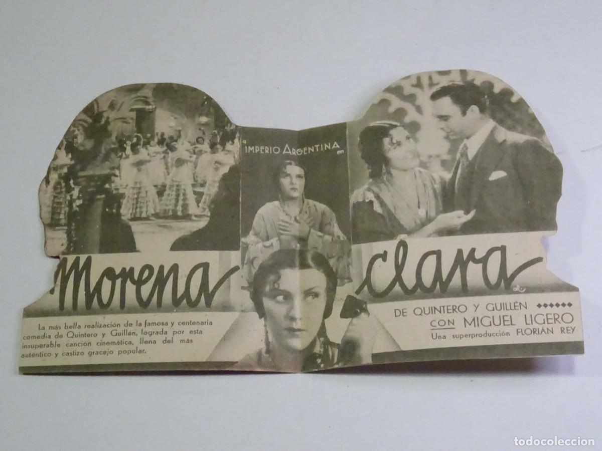 Cine: PROGRAMA DE CINE - MORENA CLARA - IMPERIO ARGENTINA - Foto 2