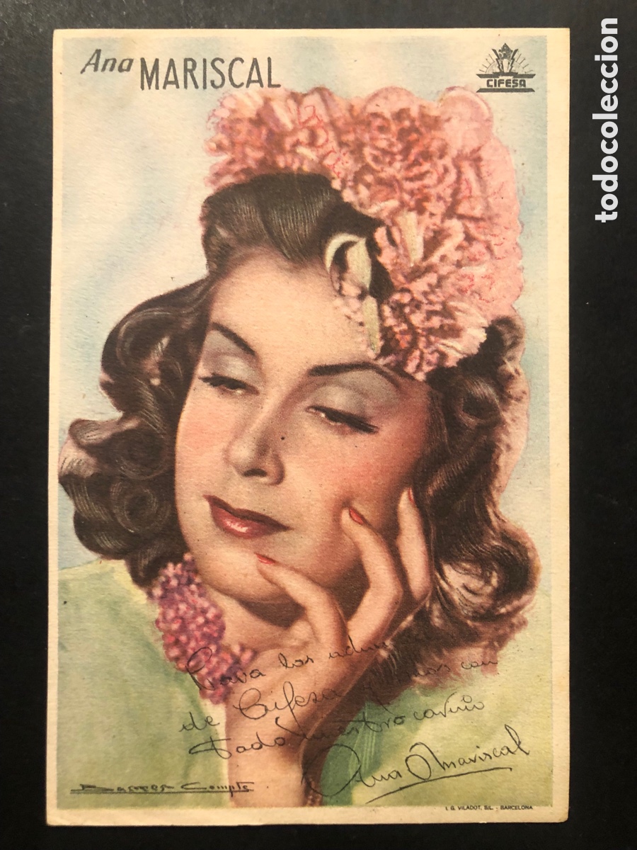 Folhetos de m&atilde;o de filmes antigos de cinema: Programa FotoAna mariscal la princesa de los ursinos con publicidad cine Rialto A9