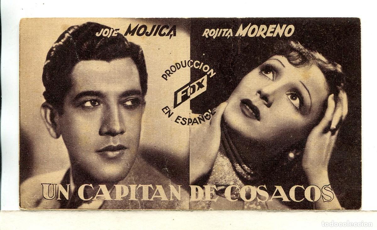  Flyers Publicitaires de films Anciens: UN CAPIT&Aacute;N DE COSACOS, con Jos&eacute; Mojica.