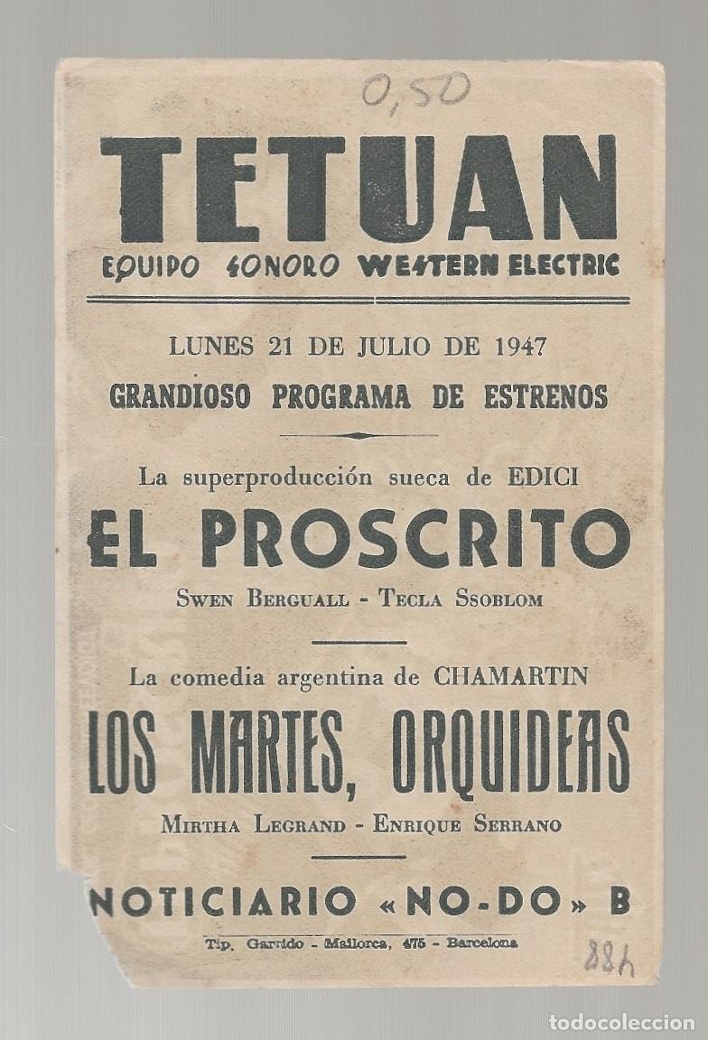 Cine: EL PROSCRITO - PROGRAMA FOLLETO DE CINE - Foto 2