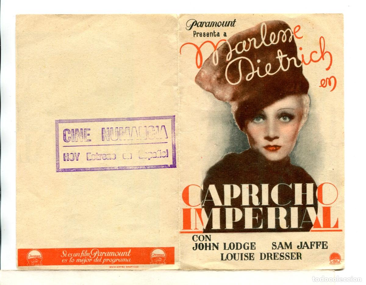 Cine: CAPRICHO IMPERIAL, con Marlene Dietrich. - Foto 1