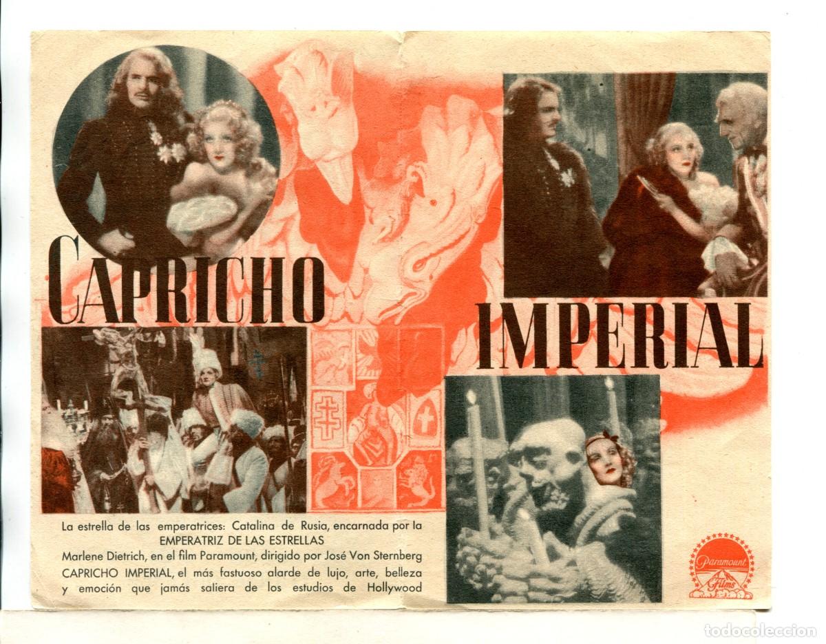 Cine: CAPRICHO IMPERIAL, con Marlene Dietrich. - Foto 2