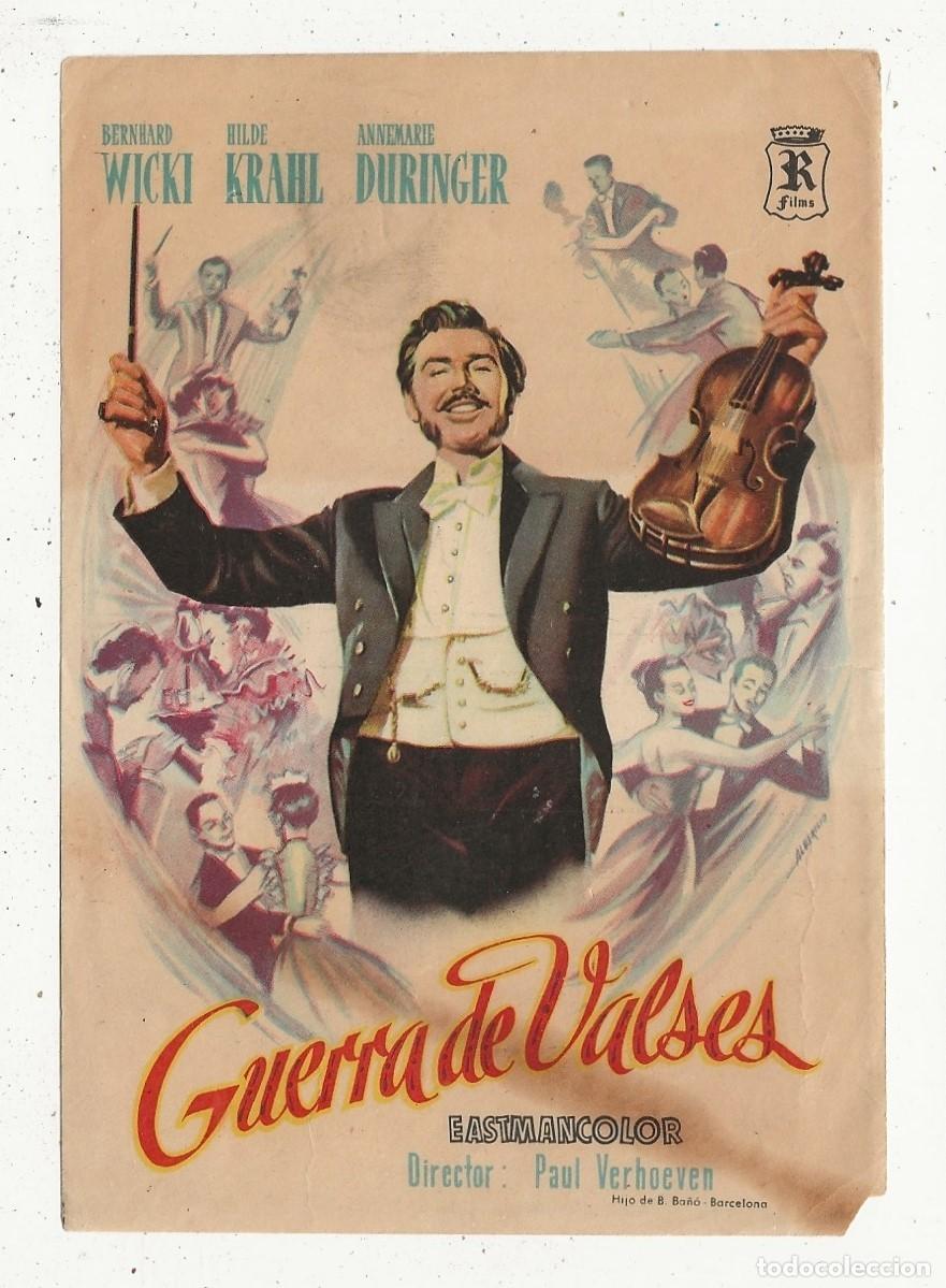 Cine: GUERRA DE VALSES - PROGRAMA FOLLETO DE CINE - Foto 1