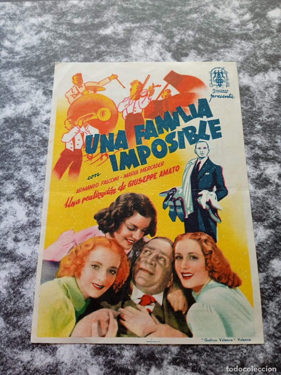  Flyers Publicitaires de films Anciens: Una familia imposible con publicidad Alk&aacute;zar