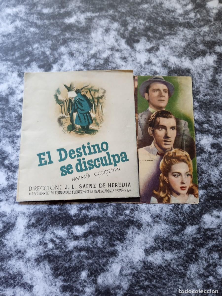  Flyers Publicitaires de films Anciens: El destino se disculpa Doble con publicidad Coliseo Olympia