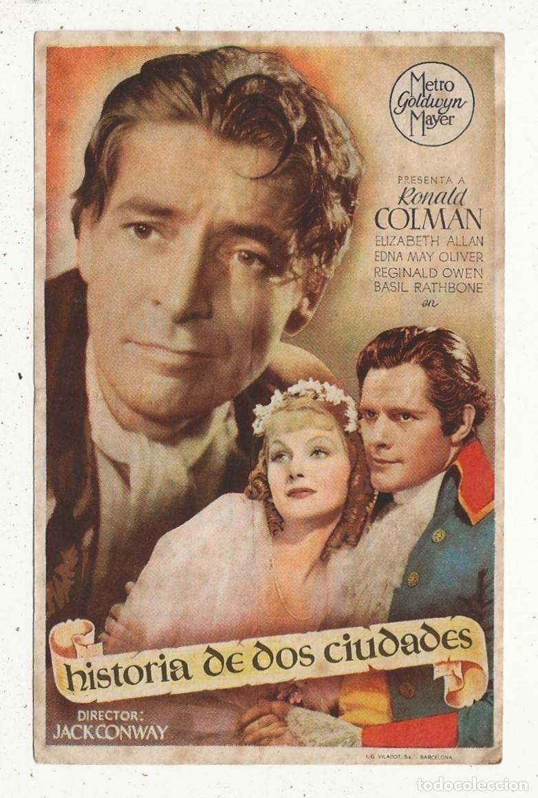 Cine: HISTORIA DE DOS CIUDADES - PROGRAMA FOLLETO DE CINE - Foto 1