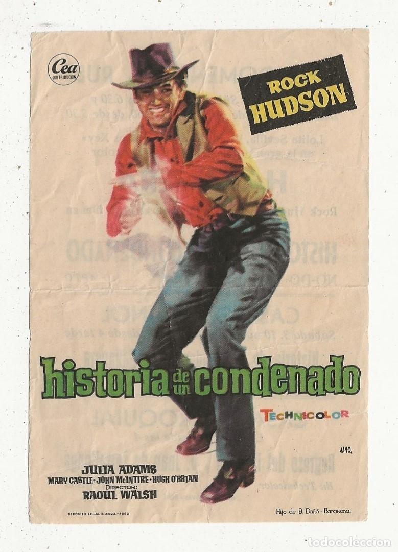 Cine: HISTORIA DE UN CONDENADO - PROGRAMA FOLLETO DE CINE - Foto 1