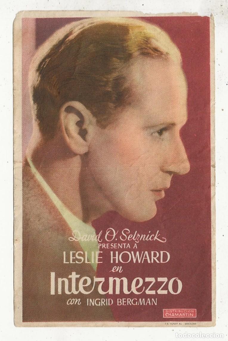 Cine: INTERMEZZO - PROGRAMA FOLLETO DE CINE - Foto 1