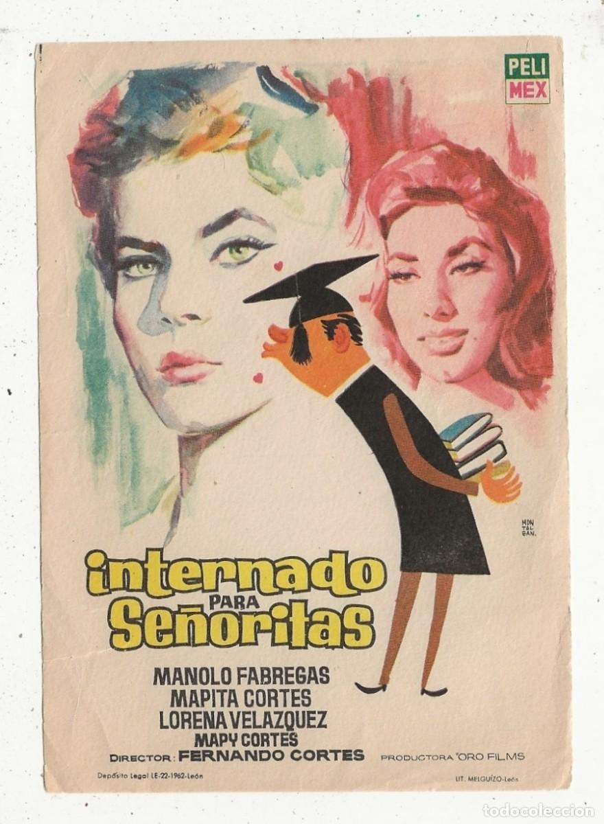 Cine: INTERNADO DE SE&Ntilde;ORITAS - PROGRAMA FOLLETO DE CINE - Foto 1
