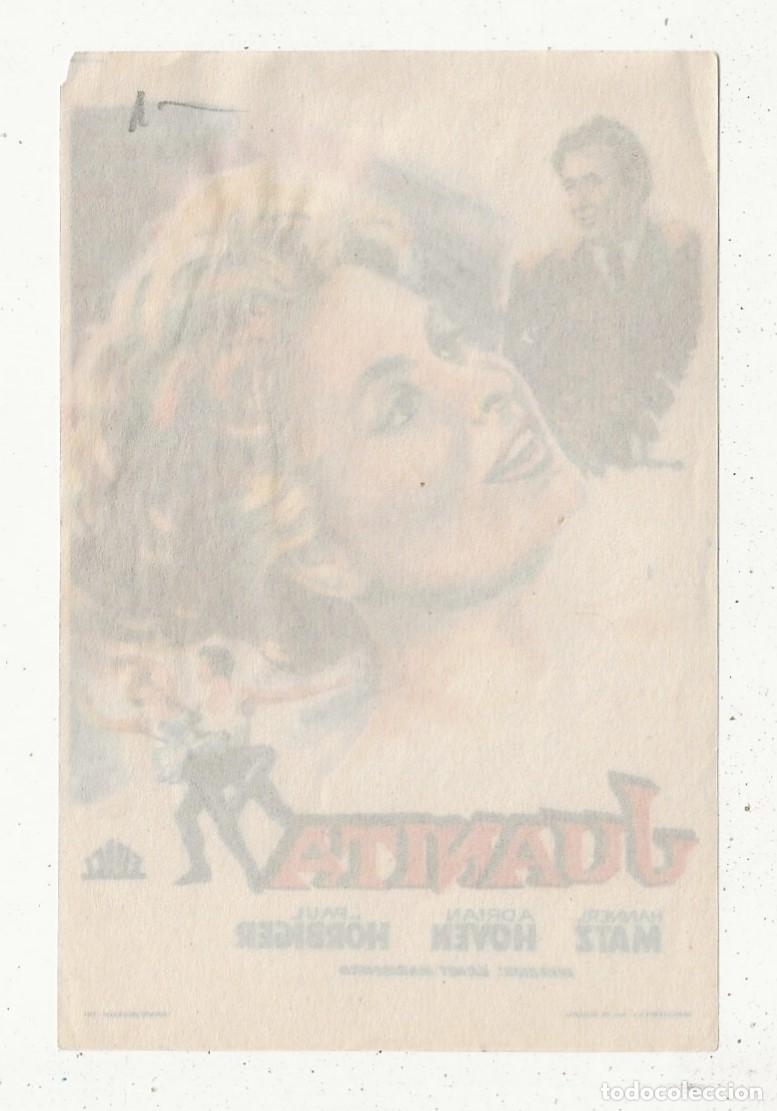 Cine: JUANITA - PROGRAMA FOLLETO DE CINE - Foto 2