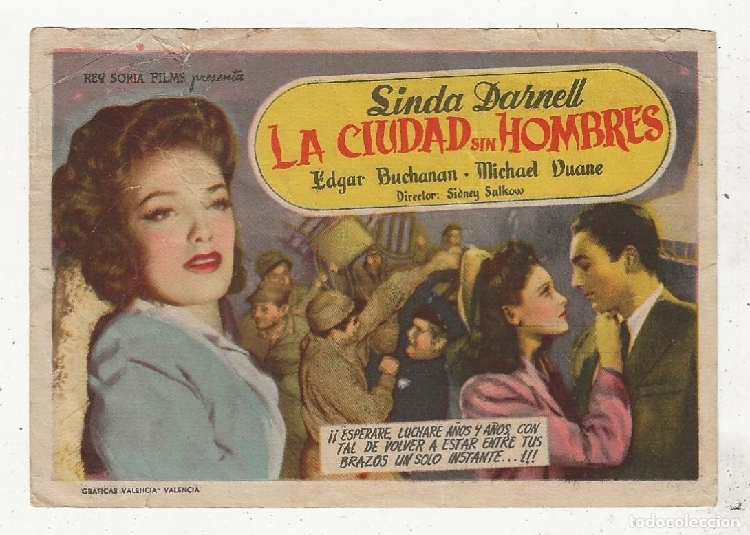 Cine: LA CIUDAD DE LOS HOMBRES - PROGRAMA FOLLETO DE CINE - Foto 1