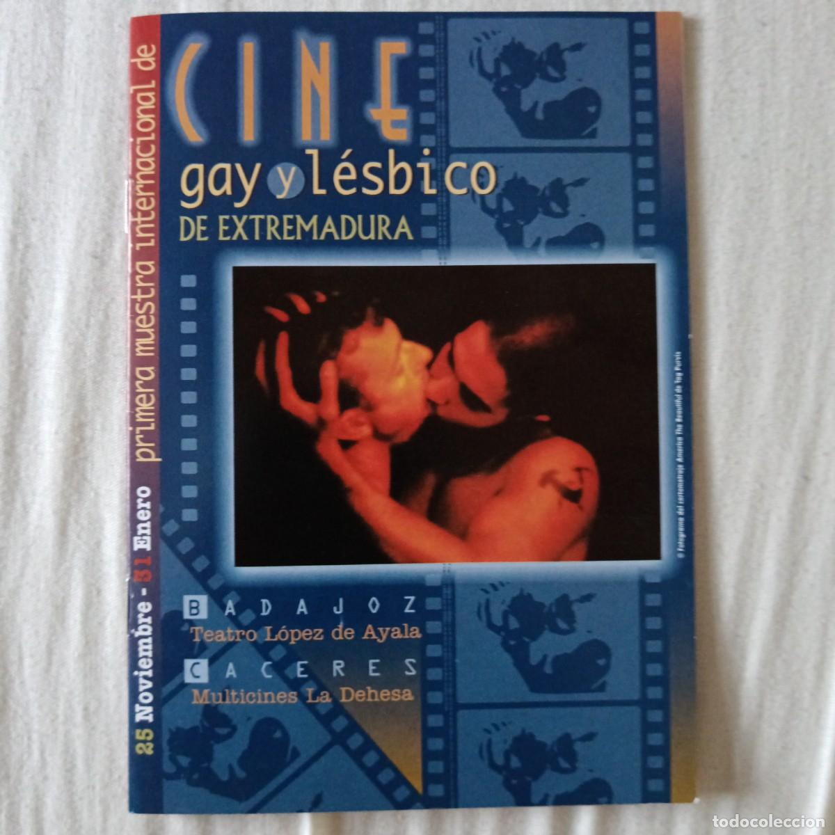 Folhetos de m&atilde;o de filmes antigos de cinema: Primera Muestra Internacional de Cine Gay y L&eacute;sbico de Extremadura