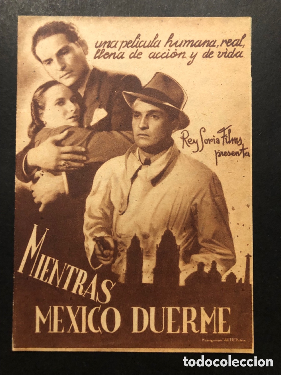 Cinema: Programa peque&ntilde;o Arturo de cordova mientras mexico duerme con publicidad cine goya A9