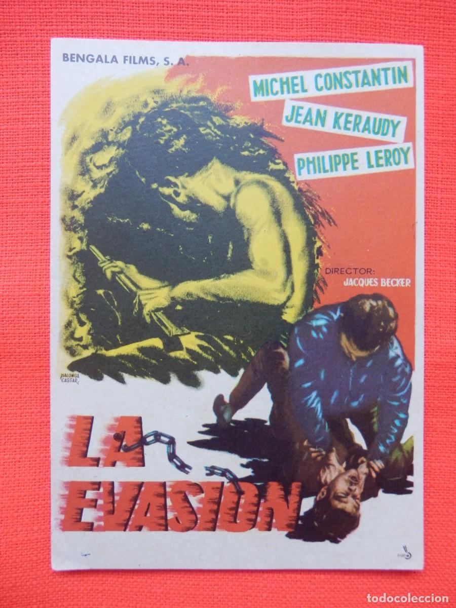 Cine: LA EVASION PROGRAMA SENCILLO ORIGINAL, M. CONSTANTIN, EXTE. ESTADO, SIN PUBLI - Foto 1