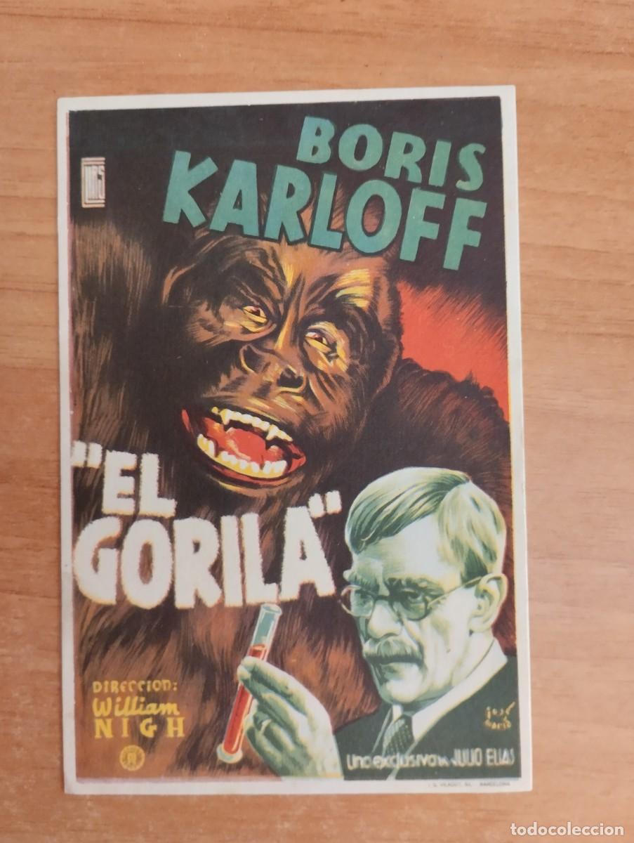Cine: AZUL2-- PROGRAMA DE CINE---EL GORILA - BORIS KARLOFF - Foto 1