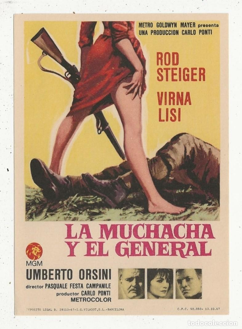Cine: LA MUCHACHA Y EL GENERAL - PROGRAMA FOLLETO DE CINE - Foto 1
