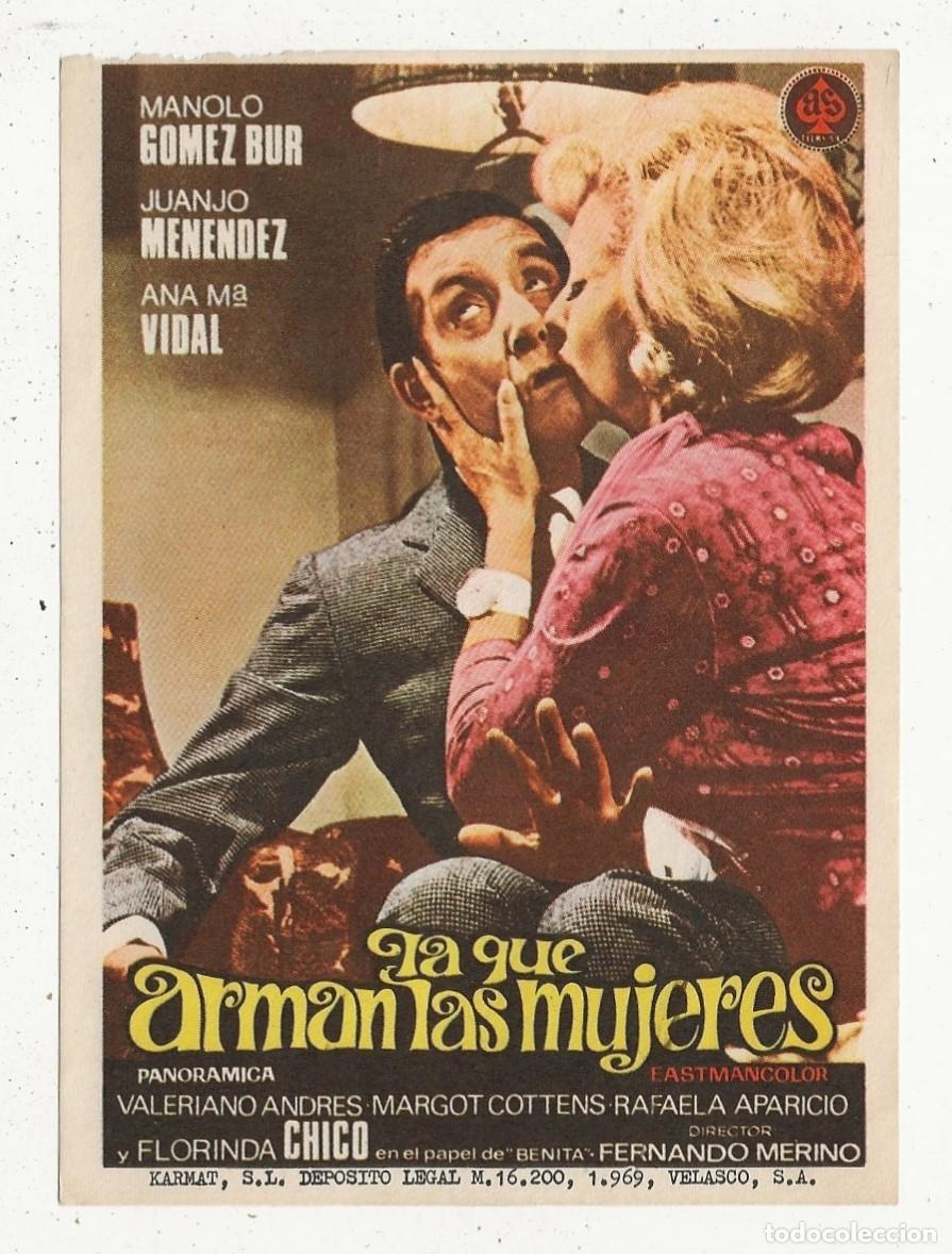 Cine: LA QUE ARMAN LAS MUJERES - PROGRAMA FOLLETO DE CINE - Foto 1