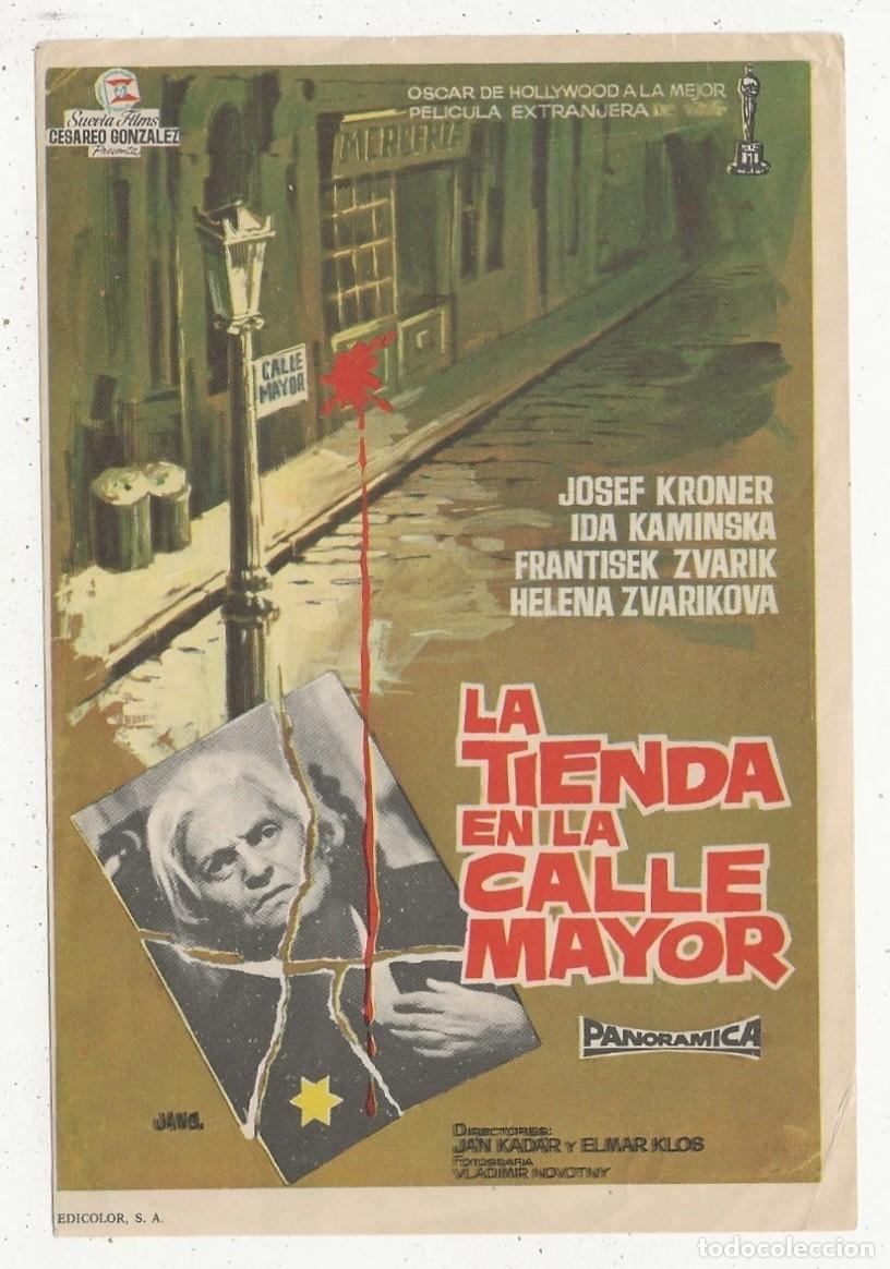 Cine: LA TIENDA EN LA CALLE MAYOR - PROGRAMA FOLLETO DE CINE - Foto 1