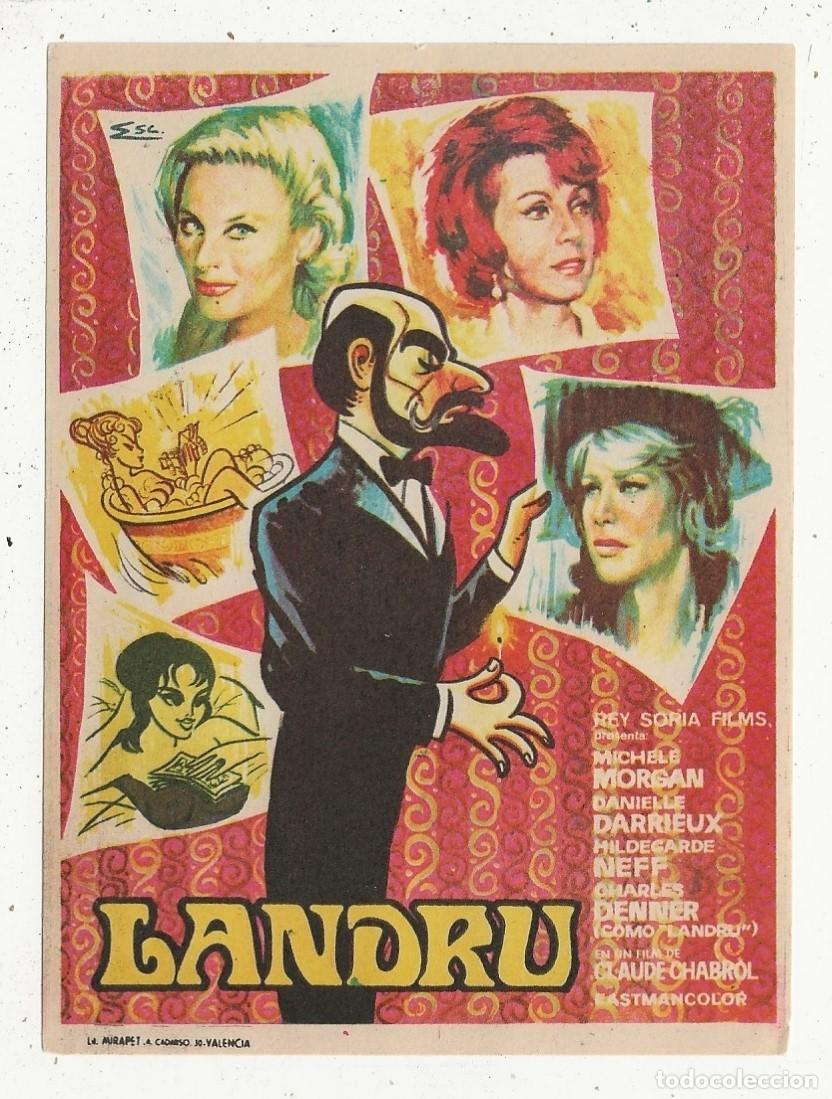 Cine: LANDRU - PROGRAMA FOLLETO DE CINE - Foto 1