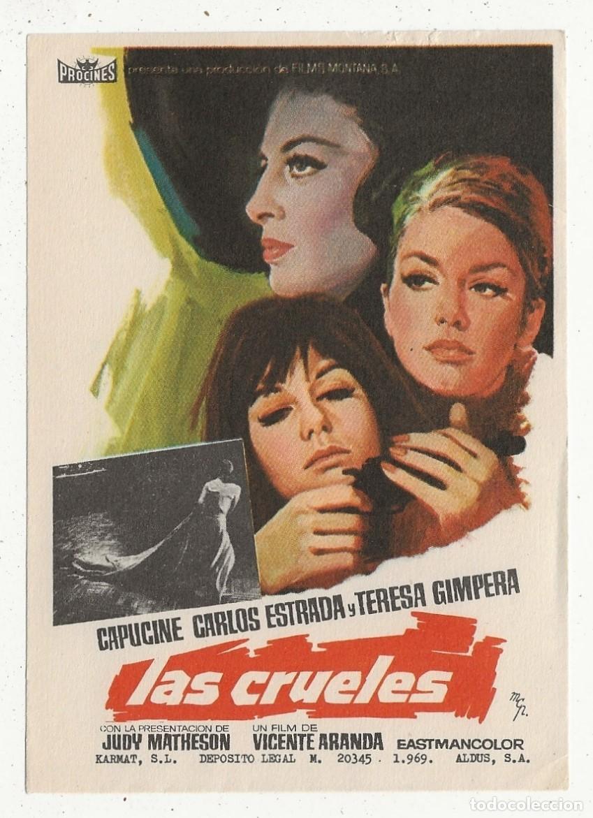 Cine: LAS CRUELES - PROGRAMA FOLLETO DE CINE - Foto 1
