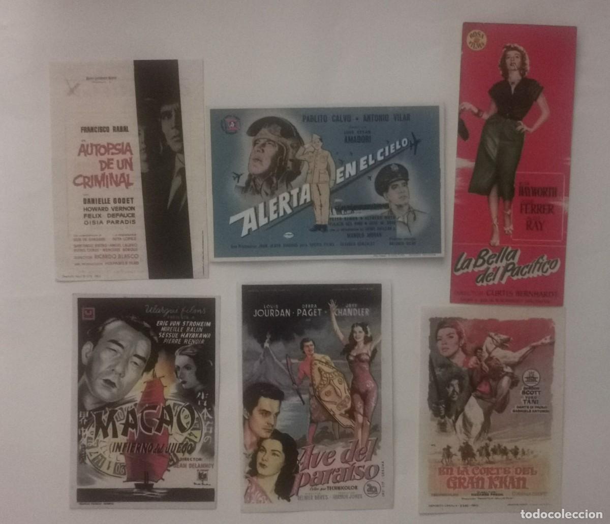 Cine: LOTE DE 6 PROGRAMAS DE CINE, - Foto 1