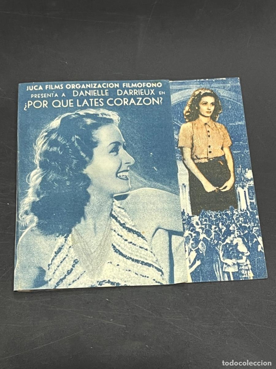 Cine: PROGRAMA DE CINE. POR QUE LATES CORAZ&Oacute;N. DANIELLE DARRIEUX. - Foto 1